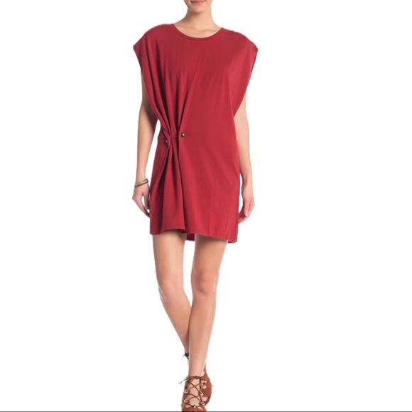 Free People Dresses & Skirts - Free People red Bianca sheath dress XS new